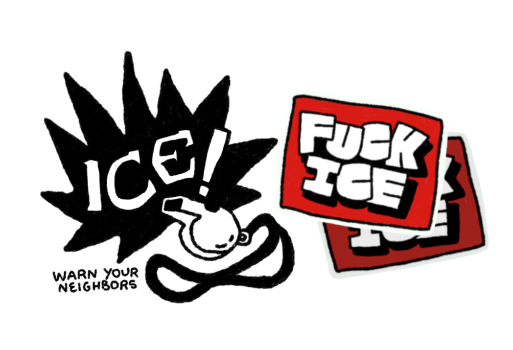 Fuck ICE, ICE! Stickers