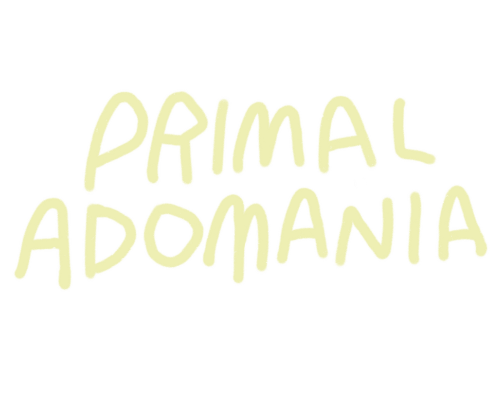 Primal Adomania title hand lettering